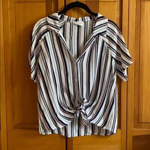 Red White and Blue Blouse